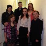 Blood Brothers Bardic Theatre play tour cast backstage at the Ardhowen Theatre