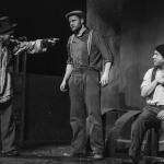 Jim McKeown, Blaine Nugent & Conor Begley in The Cripple of Inishmaan (Theatre U Mosta, Perm, Russia, 2016). Photo by Vadim Balakin.