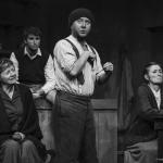 Ann McCourt, Declan Billington, Conor Begley & Mairead Eastwood in The Cripple of Inishmaan (Theatre U Mosta, Perm, Russia, 2016). Photo by Vadim Balakin.