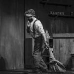 Conor Begley  in The Cripple of Inishmaan (Theatre U Mosta, Perm, Russia, 2016). Photo by Vadim Balakin.